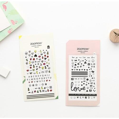 Cartoon Animal Stickers Kawaii Stationery Sticker Diary Stickers Album Decoration Nail Stickers Kids Gifts School Supplies