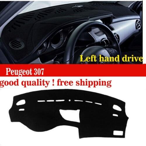 Car dashboard covers mat for Peugeot 307 all the years Left hand drive dashmat pad dash cover auto dashboard accessories