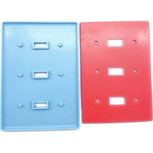 DIY Crafts Jewelry Epoxy Resin Mold Switch Socket Panel Casting Silicone Mould MXME