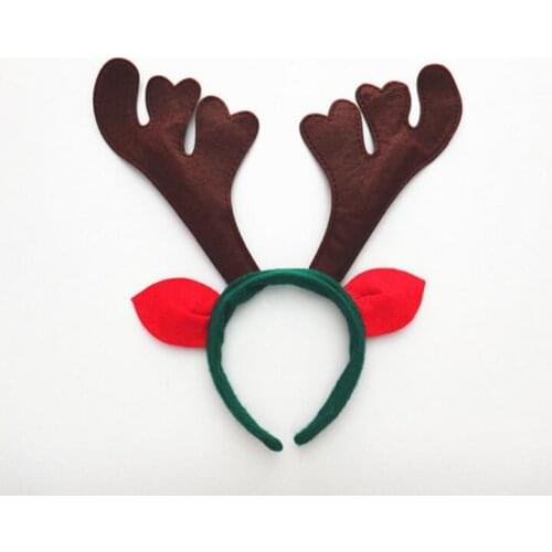 Santa Reindeer Antler Hat Deer Horn Christmas Cap New Gift Christmas