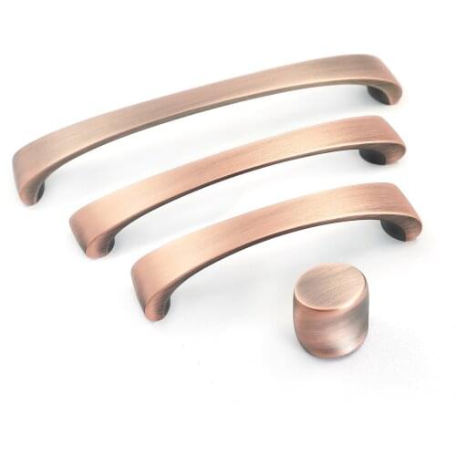 3.75'' 5'' 6.3'' Modern Door Handles Knobs Antique Copper Drawer Knob Pull Handles Dresser Pulls Kitchen Cabinet Handle Hardware