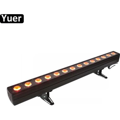 LED Wall Washer Lamp RGBWA-UV 6IN1 LED 14x12W LED Bar Party Disco Club Light For Landscape Wash Wall Music Stage Effect Light