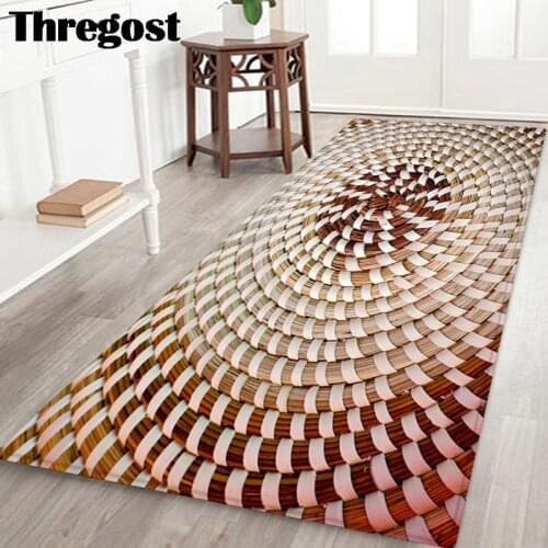 Thregost Modern Print Welcome Doormat Shoes Carpet Kitchen Mat Anti-slip Bedroom Living Room Floor Mats Hallway Rugs