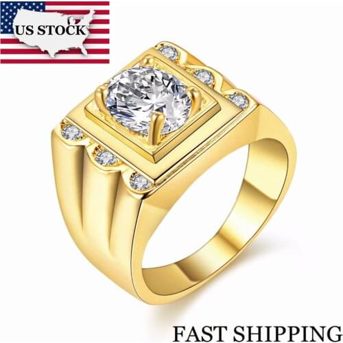 Uloveido Gold Rings For Men