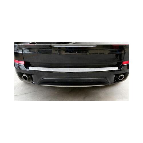 Stainless Steel Outer Rear Bumper Protector Sill trim For BMW X5 E70 2007 - 2013