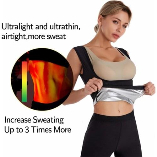 2021 Body Shapers For Women Non-Woven Body Shaping Vest Sport Fitness Shapewear Workout Running Shirt Sweat Vest Polymer Corset