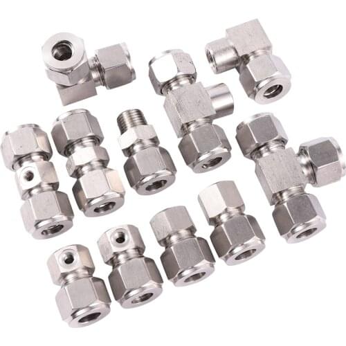 Stainless Steel Non Slip Lock Fitting 1/8" Female Thread Quick Connect To 3/8''Greenhouse Garden Patio Waterring Irrigation 1 Pc