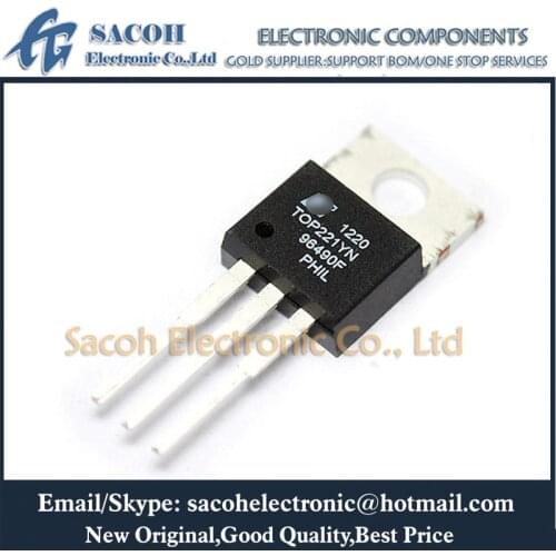 10Pcs TOP221YN or TOP221Y or TOP222YN or TOP223YN TO-220 Three-terminal Off-line PWM Switch