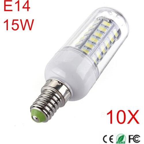 10PCS High Power 48LED 15W SMD5730 LED Bulbs AC220V LED Lights Warm white/cold white LED Corn Bulb High Luming LED Candel light