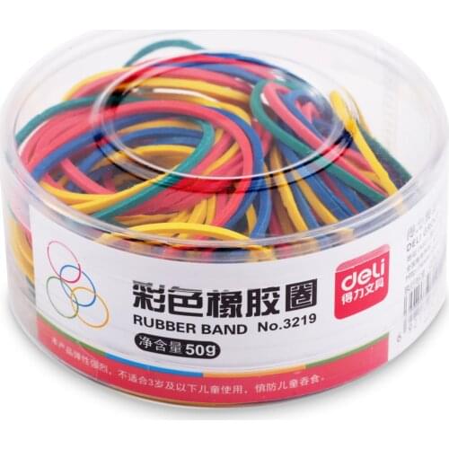 3219 colored rubber band cowhide 50g barreled rubber band Office supplies student stationery