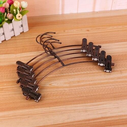 5pcs/lot 26.5cm long copper colored childrens trousers clip metal baby clothing store