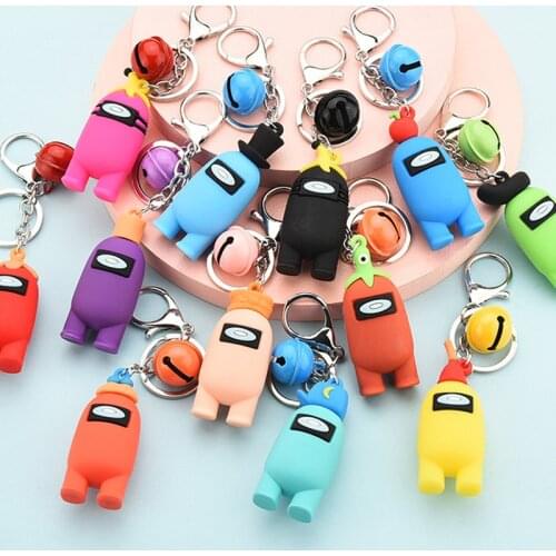 Hot Selling Keychain 12 Colors Cute Cartoon Toy Key Chains Pendant Festival Gifts Decoration Accessories