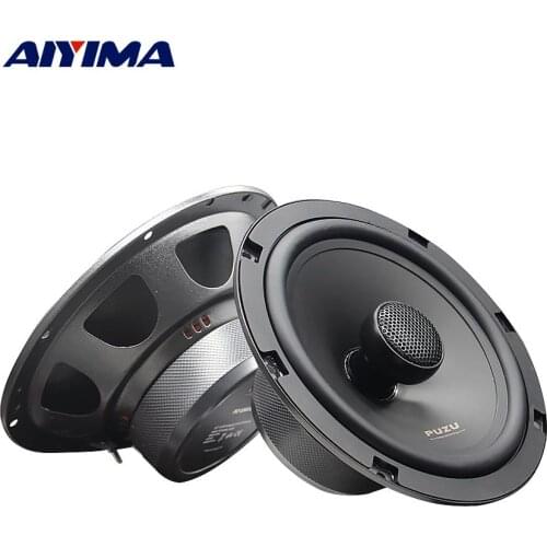 AIYIMA 2Pcs 180W 2 Way 6.5Inch Car Coaxial Audio Speaker Driver Mid-Bass Tweeter Loudspeaker Subwoofer Seapker DIY Sound System