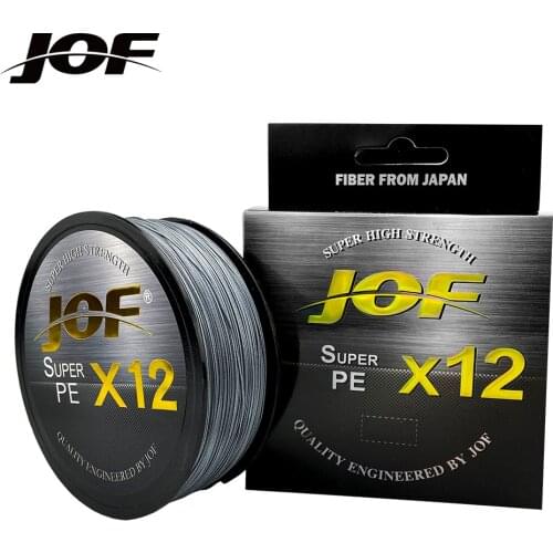 JOF 12 Strands Braided Fishing Line Multifilament 500M 300M 100M Carp Fishing Japanese Braided Wire All For Fishing Accessories