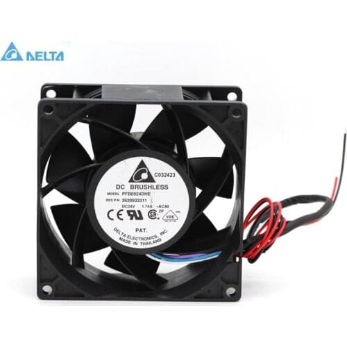 Original for delta PFB0924DHE 9038 9238 9cm 24V 1.74A Server Inverter Cooling fan P/N:3620927311