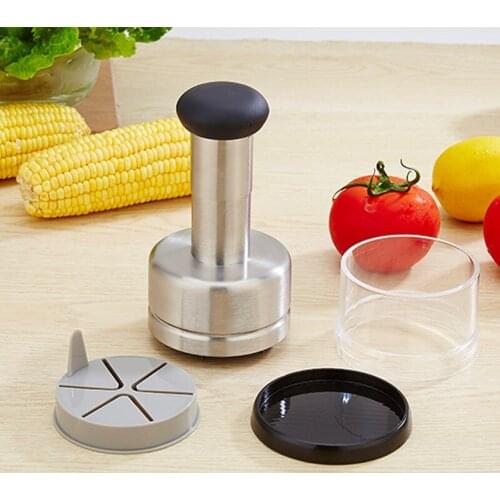 Garlic Press Cutter Machine Vegetable Food Onion Multifunctional Mincer Practical Stainless Steel Kitchen Tools LXY9