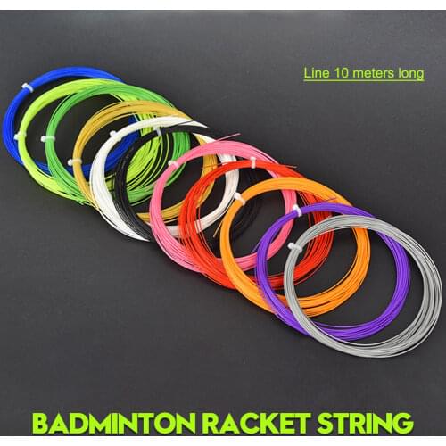 18LBS-26LBS Badminton String High Elasticity Wear Resistance Badminton Racquet Replacement Line 0.73MM*10M