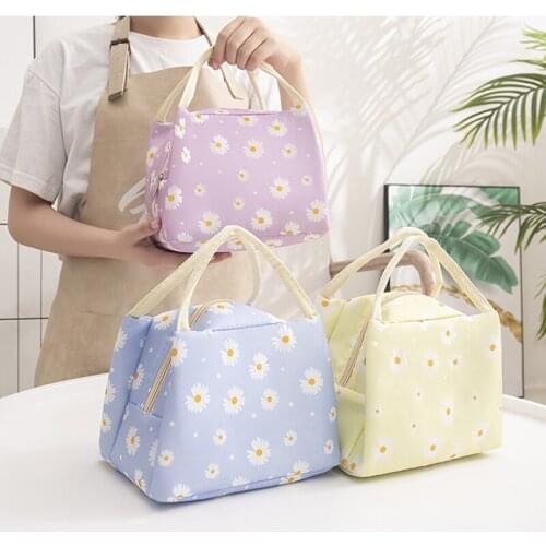 Portable Lunch Bags Waterproof Student Lunch Box Thermo Bag Office School Picnic Cooler Bag Fashion Storage Bags Handbag
