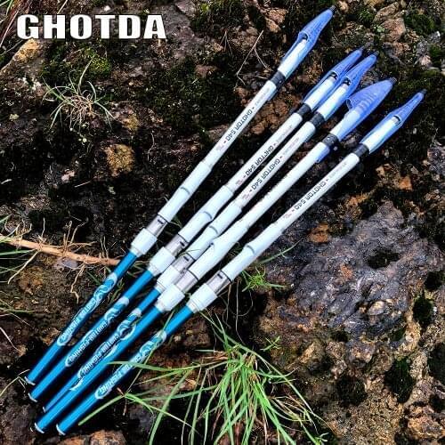 GHOTDA Telescopic Rock Fishing Rod High Quality 3.6m-6.3m carbon fiber Spinning Fishing Rod Carp Feeder Rod