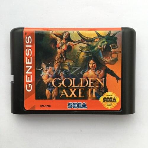 Golden Axe II EU/JAP Shell for 16 bit Game Card for Genesis System for Sega Mega Drive