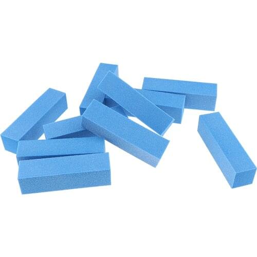 10 Pieces 4-sided File Block, Sanding Block, Buffer, Sponge, Polishing Block, Nail Files