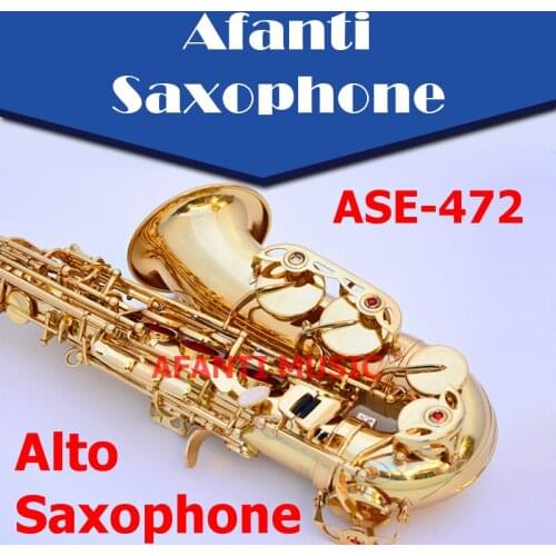 Afanti Music Eb tone / Brass body / Gold finish Alto Saxophone (ASE-472)