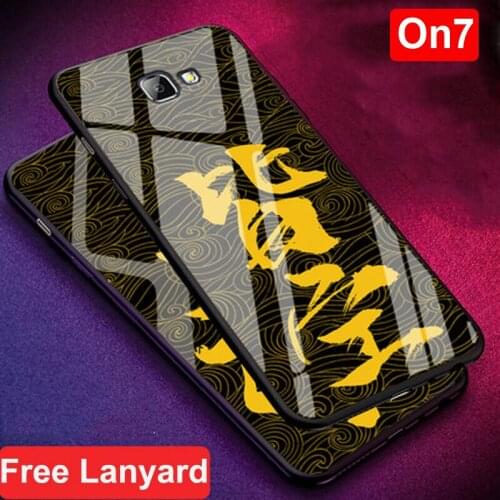 For Samsung Galaxy On7 2016 case tempered glass + soft edge back cover For Samsung GalaxyOn7 on 7 SM-G6100 glass case shell