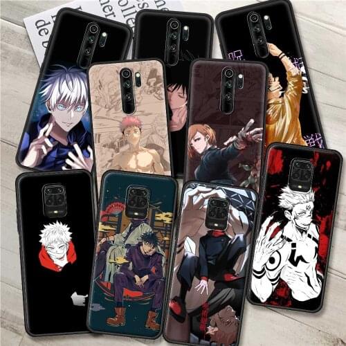 Jujutsu Kaisen Anime Phone case For Xiaomi Redmi Note 9S 9 9T 8 7 10 Pro 8T K40 9C 9A 9Power 10Pro Max Shell Bumper