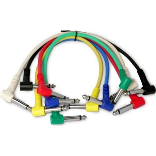 Colorful 30cm Guitar Amplifier Audio Cable Guitar Effects Pedal Cable Guitar Accessories Parts Musical Instrument