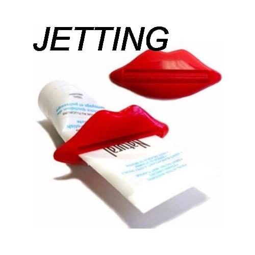 JETTING 2 Pcs/lot Easy-using Sexy Lip Kiss Bathroom Tube Dispenser Toothpaste Cream Squeezer Sanitary Ware Accessories