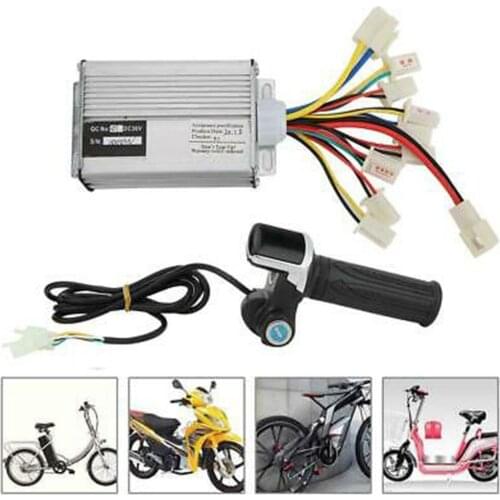 36V 1000W Brush Electric BikeE-Bike Electric Scooterbicycle AccessoriesController Thumb Throttle Grip Set Lock Electric