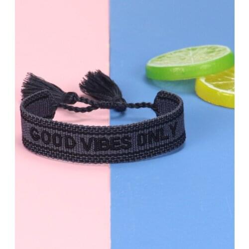 Hand-made Embroidery Double-sided Bracelet with Bridesmaid Hand Rope Lucky Hand Rope Ethnic Wind Hand Rope Woven Bracelets