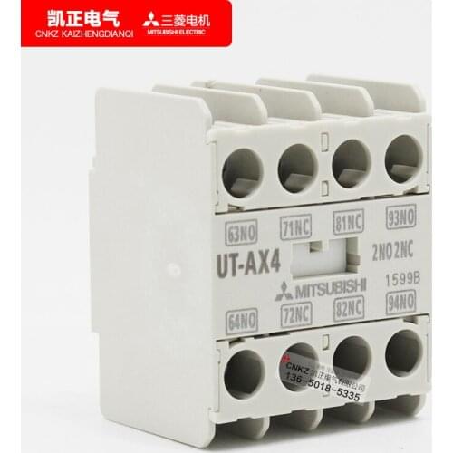 2 pcs Mitsubishi contactor auxiliary contact S-T10, T12, T20, T21, T25 auxiliary contact UT-AX4