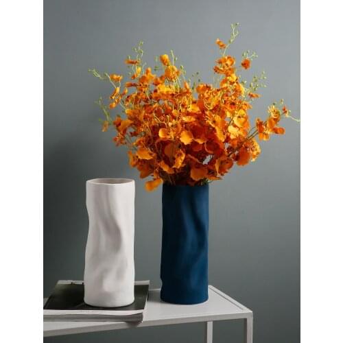 Creative ceramic vase flower vase for living room decoration color vase entrance TV cabinet desktop home decoration ornaments