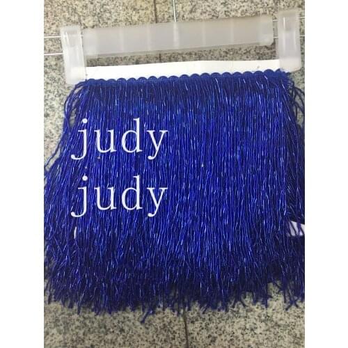Lace stock 5yard/bag YM234# 25cm Purple colourful Tassels fo 5yard/bag YM224# 15cm Pure blue Tassels for sawing dress