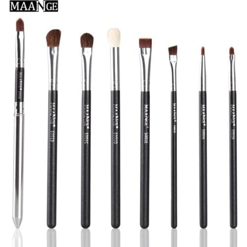 MAANGE Eye Makeup Brushes 8 Pcs Professional Makeup Brush Set Cosmetics Eyeliner Eyeshadow Make Up Tools Beauty Pencil Brush Kit