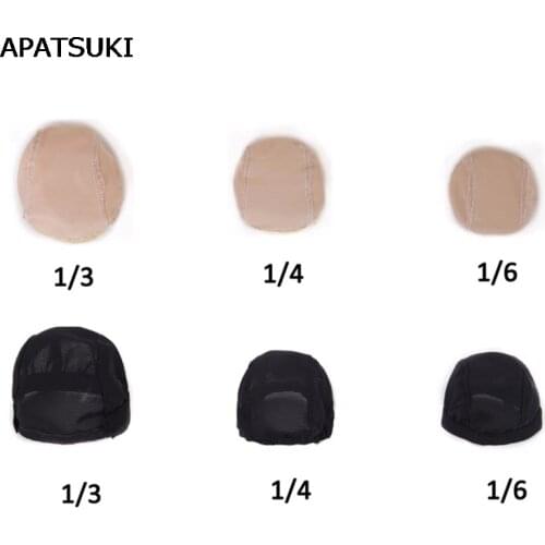 Handmade BJD Doll Wigs Headgear Wigs Cap For Barbie Doll Accessories DIY Fixed-Wig Hairnet Hair Net For 1/3 1/4 1/6 SD BJD Toys