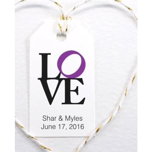 Personalized Love Stamp wedding welcome gift engagement Party Favor Tags bridal shower Bachelorette booking Cards