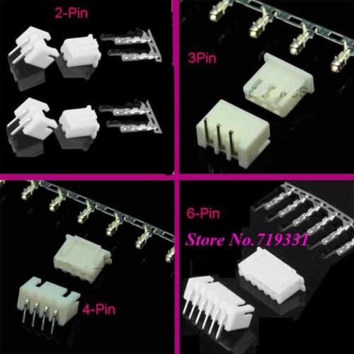 50sets Micro JST XH 2.54mm 2p 3p 4p 5pin Female +Male Right Angle Connector Pin Header + Housing+ Terminal 6p 7p 8p 9p 10p