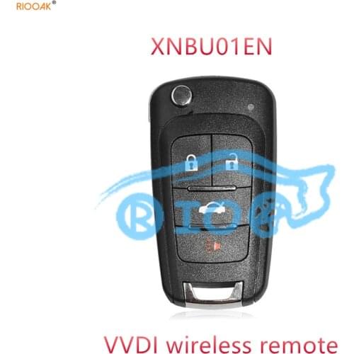 RIOOAK 10pcs/lot Xhorse XNBU01EN VVDI for GM Flip Type 4 Buttons Universal Wireless Remote Key VVDI2 VVDI MINI KEY TOOL K518 I80