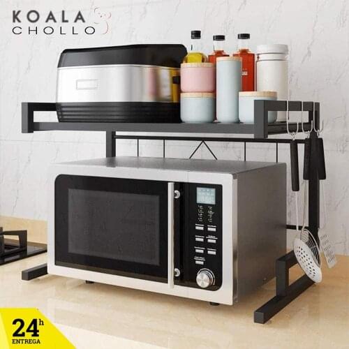 Storage Shelves Metal Kitchen Shelf Carbon Steel Kitchen with Hook Microwave Shelf Delivery 24h