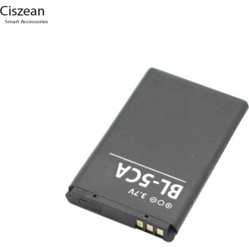 5Pcs /lot BL-5CA BL5CA Phone Replacement Battery For Nokia 1110 1111 1112 1200 2310 5130XM 7600 N70 E60 5030 C2-00 C2-01 X2-01