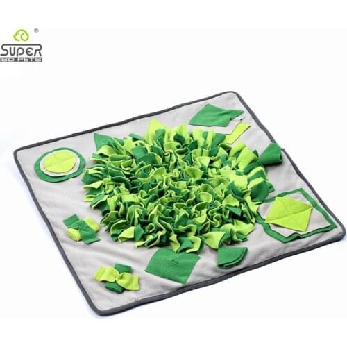 Pet Dog Snuffle Mat Pet Sniffing Training Blanket Detachable Fleece Pads Dog Mat Relieve Stress Nosework Puzzle Toy Pet Nose Pad