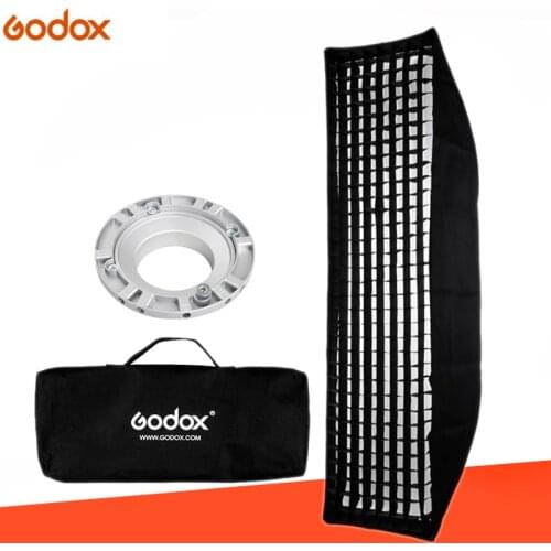 Godox 50x130cm 20"x51" Honeycomb Grid Rectangular Bowens Mount Softbox Studio Strobe Softbox Diffuser for Studio Strobe