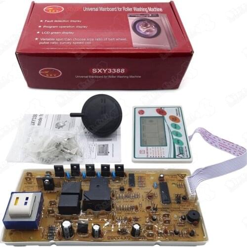 LCD green display SXY3388 universal PCB board/mainboard in string excitation mode for roller washing machine SXY3388