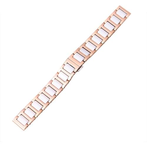 Universal Watch Band Strap Ceramic Steel Watch Strap Bands Replacement 18mm Watch Accessories