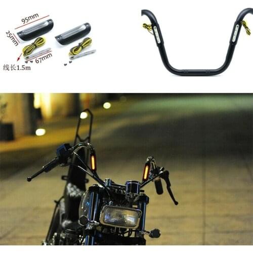 22mm 25mm 1" Waterproof Bar Signal Light Retro Handlebar LED Universal