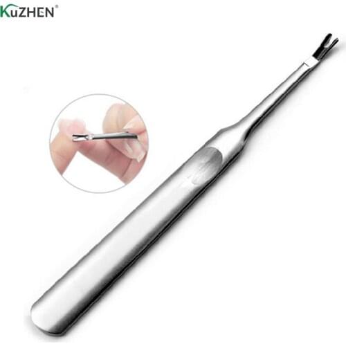 High Quality Dead Skin Fork Nipper Pusher Trimmer Callus Cuticle Remover Manicure Pedicure Stainless Steel Nail Art Tools