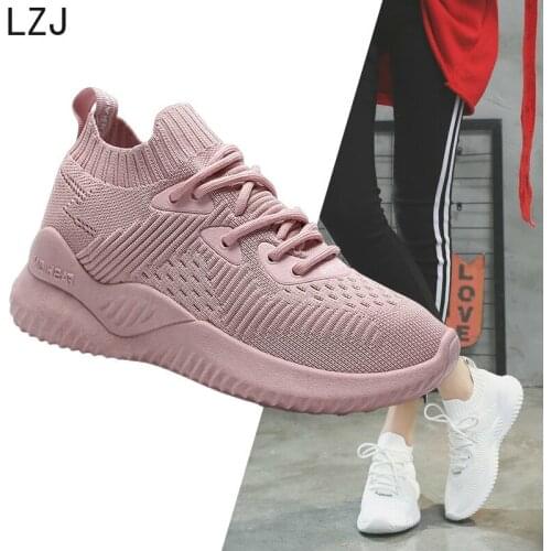 LZJ Brand 2020 New Summer Spring Mesh Breathable Light Casual Women Shoes Woman Sneakers Footwear Walking Ladies