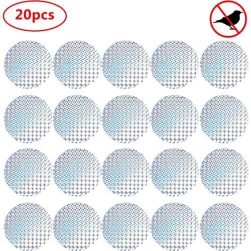 20pcs Garden Laser Reflective Deterrent Scare Bird Repellent Plant Protect Tool